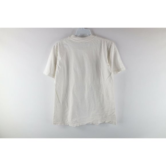 Vintage 70s Mens Medium 9Lives Morris the Cat Spell Out Short Sleeve T-Shirt USA - Picture 8 of 10